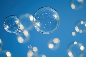 Stunning Reflective Bubbles Captured Against a Gigapixel Background