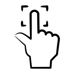 Obraz premium Touchscreen Icon