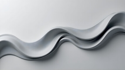 Abstract Waves and Smoke on grey Background with grey Flowing Design, High Quality Wallpaper Design, Generative Ai