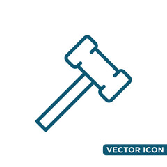 Simple Hammer Icon Design Template 