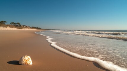 beach in the morning