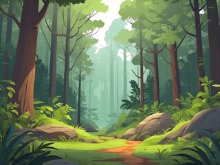 aesthetic forest background