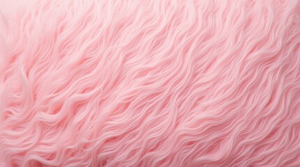 Fototapeta premium Luxurious Pink Shaggy Fur Texture With Soft Woolen Pattern.