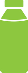 Fototapeta premium Milk Bottle Icon in Green Color.