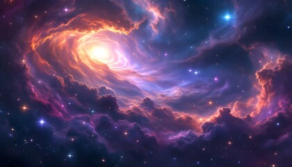 A Cosmic Symphony: Celestial Colors and Galactic Wonders in the Night Sky