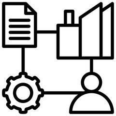  SWOT Analysis Line Icon Vector