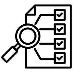  SWOT Analysis Line Icon Vector
