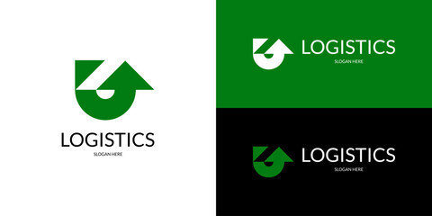 Modern logistics symbol design. Vector illustration.
