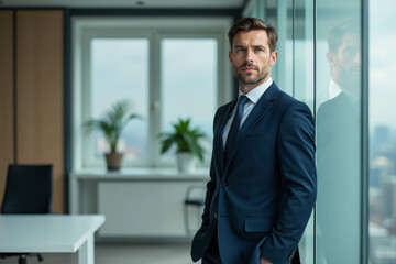 Businessman in Office