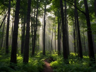 Obraz premium elegant forest background
