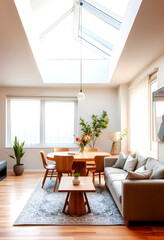 Fototapeta premium Eco Home Energy Planning, smooth light, with white tones