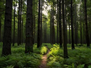 Obraz premium elegant forest background