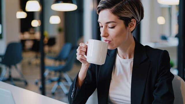 business beautiful  woman working at office business, female, businesswoman, work, portrait, young, entrepreneur, office, person, professional, laptop, manager, happy corporate blonde computer brune