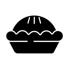 Pie icon illustration 