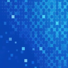 Fototapeta premium Vibrant blue abstract background with varying shades of squares creating a dynamic digital texture.