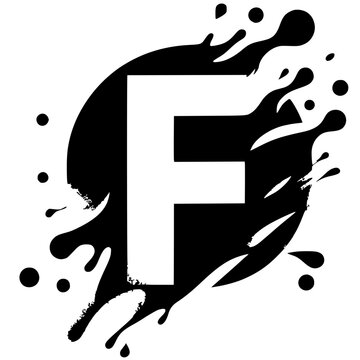 recommend clip art: Abstract letter F silhouette