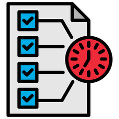  SWOT Analysis simple Lineal color Icon Vector