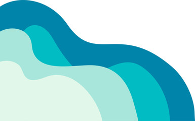 Abstract Wavy Corner