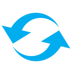 arrow refresh reload rotation loop sign. Circle Arrow icon set vector illustration, refresh, reload, Set of circle arrows rotating, different circular arrows of blue color isolated, recycle sign