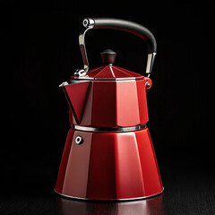 Red color fashioned pot