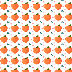 Fruit pattern design with background