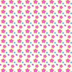 Flower pattern design with background