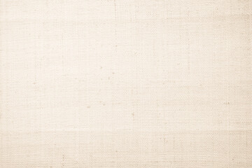 Brown sackcloth woven texture background in natural pattern. Jute hessian burlap, linen background in light beige cream color blank. Weaving canvas fiber line cotton cloth textured as organic.