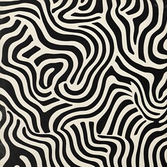 Psychedelic abstract geometric pattern, Bold and colorful abstract maze painting