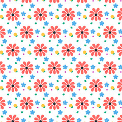 Flower pattern design with background