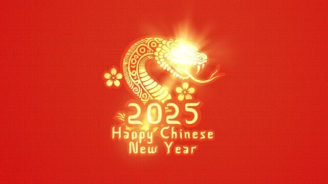  Happy Chinese new year 2025 animation
