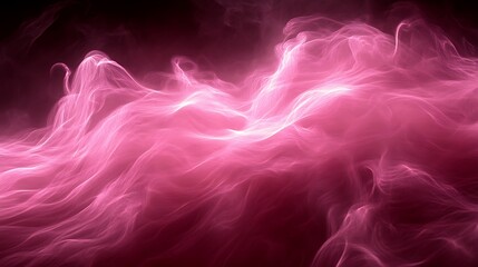 Fototapeta premium Abstract Pink Waves of Light Energy Flowing