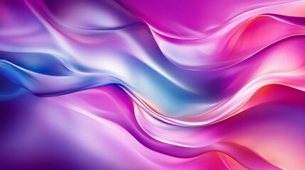 Fototapeta premium Abstract Pink Purple Blue Swirling Wave Design