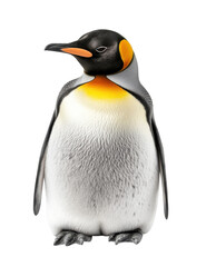Obraz premium emperor penguin on isolated white background.
