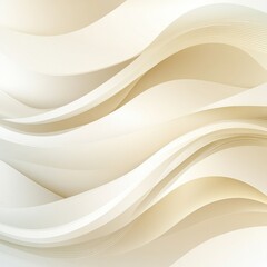 Abstract beige wavy background with smooth flowing lines creating a serene and elegant atmosphere.