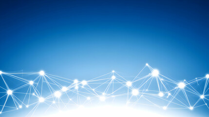 Abstract Blue Network Background Illustration