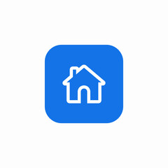 Home house building residence icon vector sign