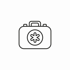 Medical emergency first aid icon vector sign