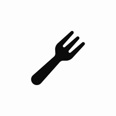 Fork restaurant dining food icon vector sign