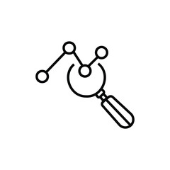analytic vector thin line icon