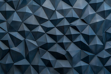 Obraz premium Abstract 3D Blue Geometric Background