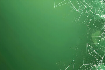 Abstract Green Background with Network