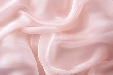Soft pink silk fabric with elegant folds and drapes.