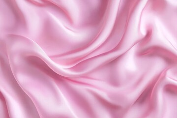 Obraz premium Soft pink silk fabric with elegant drapes and folds. (1)