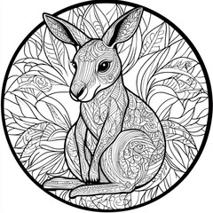 illustration of a kangaroo