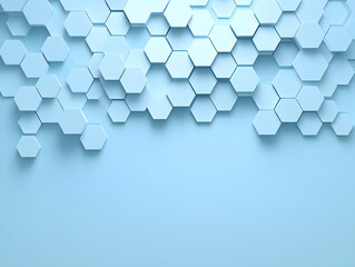 Fototapeta premium Abstract 3D Hexagon Background