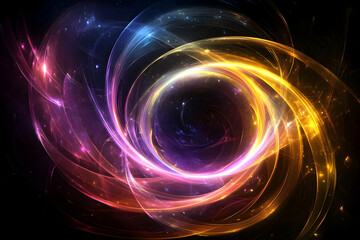 Obraz premium Abstract Swirling Light Background
