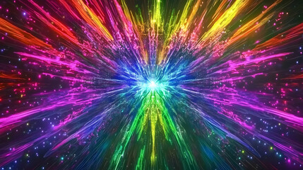 Obraz premium Vibrant Rainbow Abstract Background