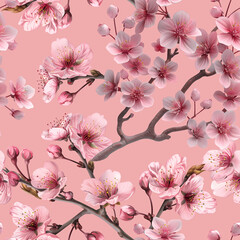 seamless pattern with cherry background