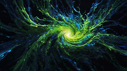 Obraz premium Abstract fractal wallpaper in the form of whirlpool premium AI, HD quality. 