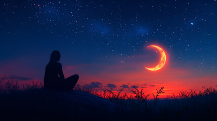 Moonlit Serenity: A Peaceful Night on the Water Under the Moonlight